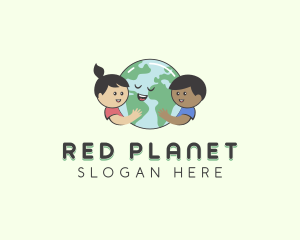 Children Sustainable Planet logo design