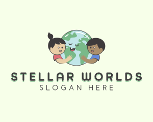 Children Sustainable Planet logo design