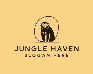 Monkey Wildlife Conservation logo design