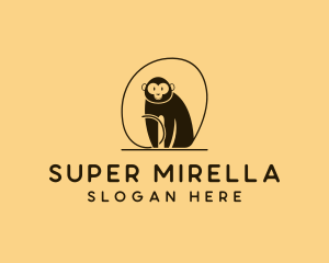 Minimalist - Monkey Wildlife Conservation logo design