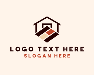 Parquet - Home Construction Flooring logo design