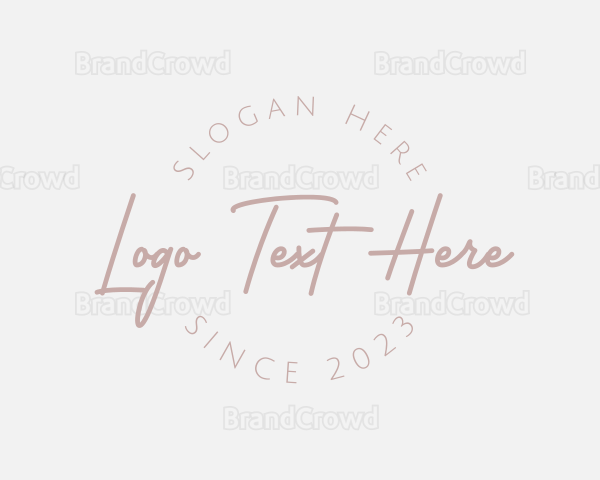 Signature Script Aesthetic Logo