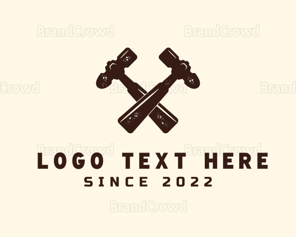 Carpentry Hammer Tool Logo