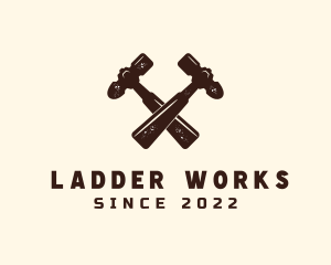 Carpentry Hammer Tool logo design