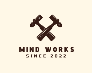 Carpentry Hammer Tool logo design