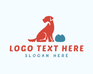Dog Portrait - Pet Dog Grooming logo design