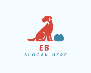 Dog Portrait - Pet Dog Grooming logo design