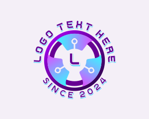 Cyber - Artificial Intelligence Technology logo design