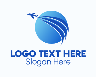 Blue Travel Agency Logo