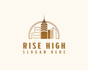 High Rise Building Property logo design