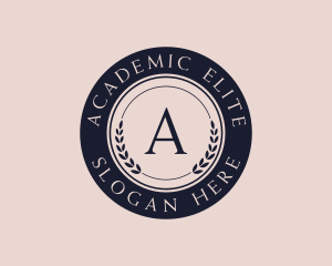 Highschool - Academic Learning Wreath Author logo design