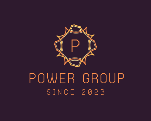 Solar Power Sun logo design