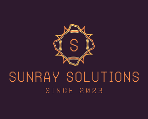 Sunray - Solar Power Sun logo design