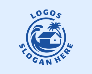 Vacation - Tropical Beach Home logo design