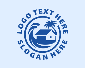 Island - Tropical Beach Home logo design