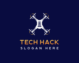 Drone Tech Rotorcraft logo design