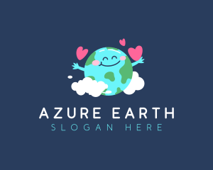 Happy Earth Heart logo design