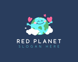 Happy Earth Heart logo design