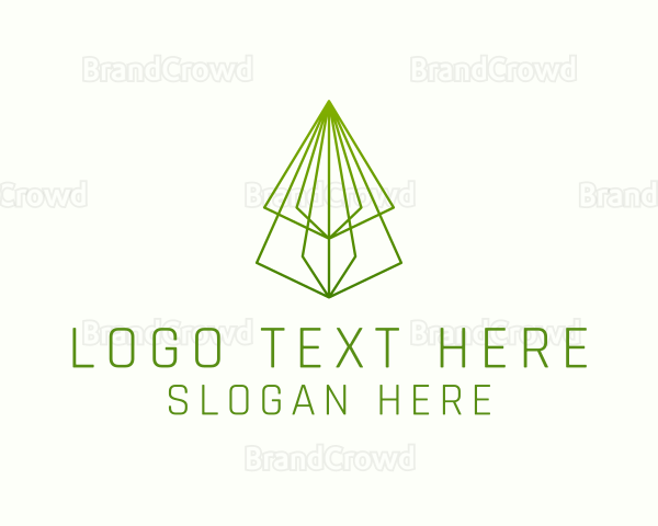 Pine Tree Line Art Logo