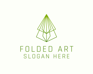 Pine Tree Line Art logo design