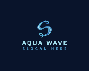 Aqua - Aqua Water Swirl logo design