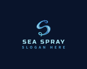 Aqua Water Swirl  logo design