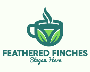 Green Organic Hot Tea logo design