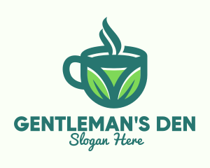 Green Organic Hot Tea logo design