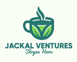 Green Organic Hot Tea logo design