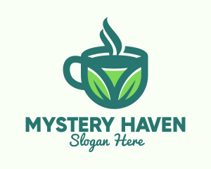 Green Organic Hot Tea logo design