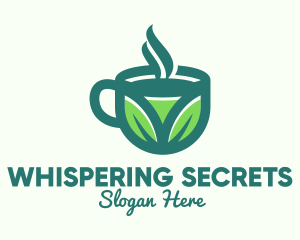 Green Organic Hot Tea logo design