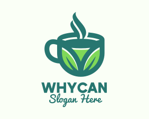 Green Organic Hot Tea logo design