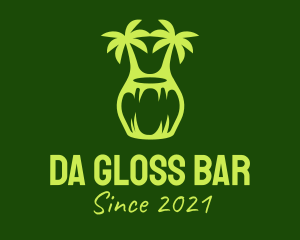 Green Coconut Juice  logo design