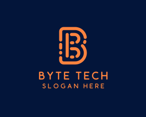 Tech Digital Software Letter B logo design