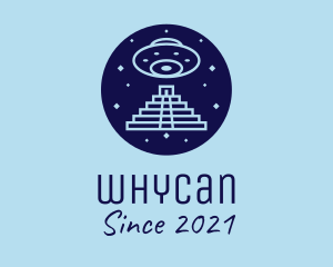 Historian - Aztec UFO Spaceship logo design