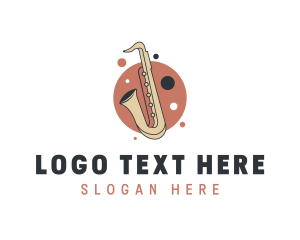 Saxophone Jazz Music Logo