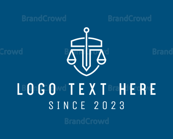 Law Firm Scale Sword Logo