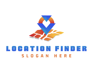 Geolocation - Map Location GPS logo design