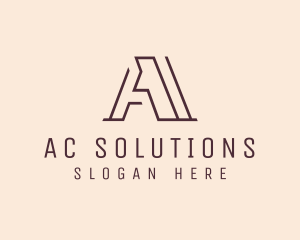 Professional Company Letter A  logo design