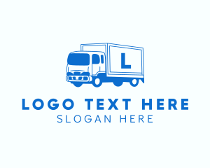 Courier - Logistics Truck Shipment logo design