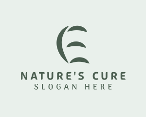 Naturopath - Wellness Leaf Letter E logo design