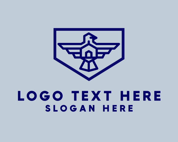 Geometric - Eagle Realtor Outline logo design