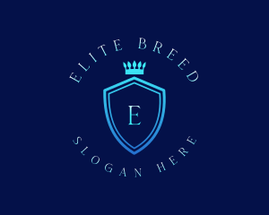 Elegant Crown Shield logo design