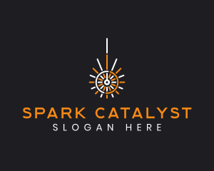 Firework Pyrotechnic Spark logo design