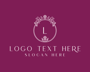 Wedding - Feminine Floral Beauty Salon logo design