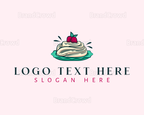 Pavlova Meringue Cake Logo