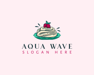 Pavlova Meringue Cake logo design