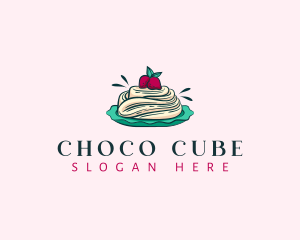 Patisserie - Pavlova Meringue Cake logo design