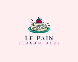 Boulangerie - Pavlova Meringue Cake logo design