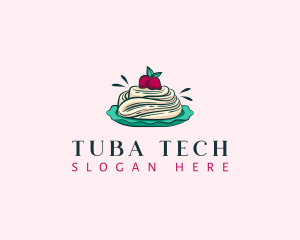 Pavlova Meringue Cake logo design